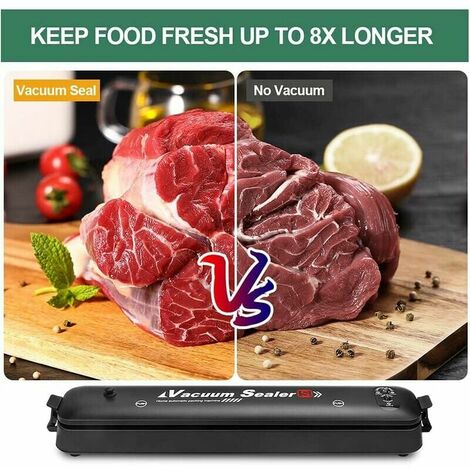 TONCHEAN Machine sous vide,Machine Sous Vide Alimentaire,  Appareil Sous Vide, Machine à Emballer Sous Vide Pour la Conservation Des Aliments, Avec Mode Sec et Humide, 10 Sacs Sous Vide Inclus pour Al