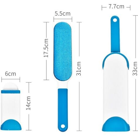 TONCHEAN Brosse anti-poils et carde pour chien,Anti-poils brosse pour animal domestique - Brosse de nettoyage magique réutilisable pour enlever les poils d’animaux de compagnie avec Auto-nettoyage ret