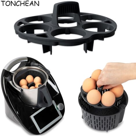 Support à œufs pour Thermomix TM5, TM6, TM31 - Accessoire de cuisson des œufs pour panier de cuisson Thermomix Passe au lave-vaisselle - Support à œufs de qualité supérieure en matériau résistant à la