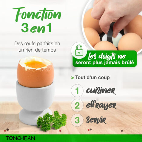Support à œufs pour Thermomix TM5, TM6, TM31 - Accessoire de cuisson des œufs pour panier de cuisson Thermomix Passe au lave-vaisselle - Support à œufs de qualité supérieure en matériau résistant à la