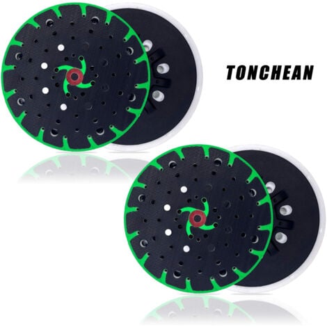 2pc de ponçage aspirant la poussière 150 mm pour Festool Rotex RO,ETS 150,ETS EC 150,WTS 150/7 patin de ponçage pour machine sèche Taiyan Festool LEX150 et au patin de ponçage électrique -TONCHEAN