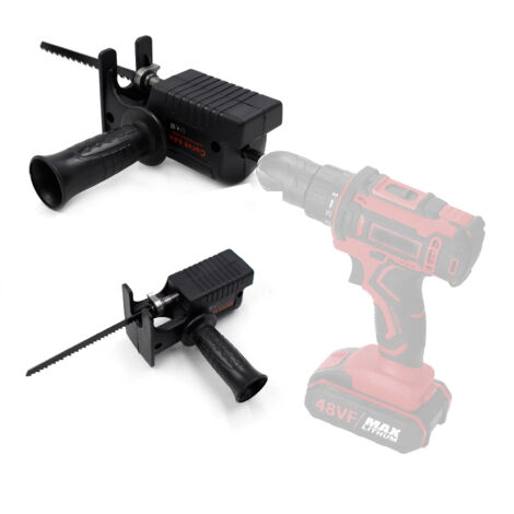 Kit Fixation Scie Alternative ZAWELIYO - Accessoire Pour Perceuse, Coupe Bois, Métal, Viande - 13