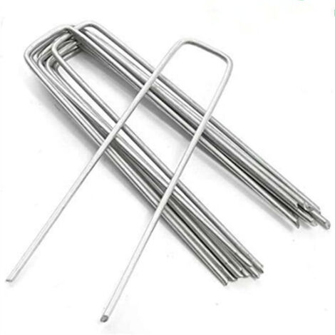 200 épingles En U Florales - Piquets Double Blocage Pour Jardin, Couronnes, Couture, Argent