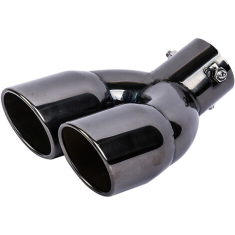 Double Embout D'échappement 60mm Diamètre Intérieur – Acier Inoxydable Universel, Pour Personnaliser Le Pot D'échappement De Ta Voiture