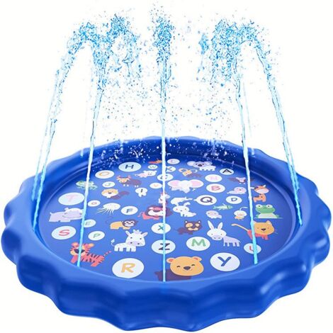 Tapis D'Arrosage Géant 300 Cm - Antidérapant Pour Enfants & Chiens, Jeu D'Eau Été, Facile à Installer