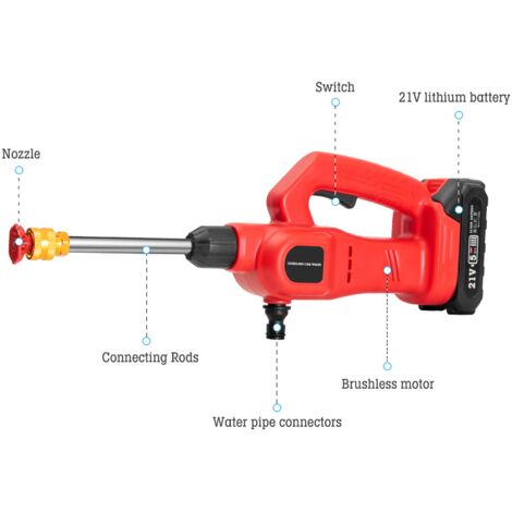 Pistolet D'arrosage Métal Haute Pression – Pour Jardin, Voiture, Terrasse, Animaux