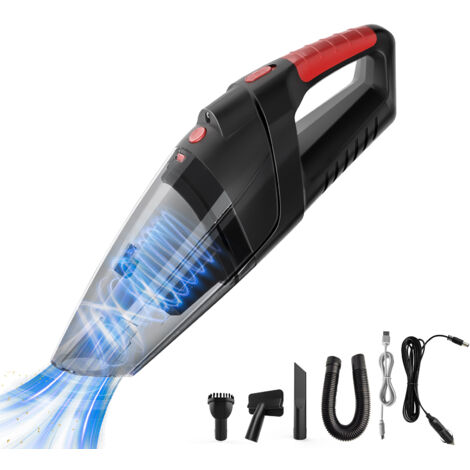 Aspirateur à Main Portable Minthouz 17000PA - Sans Fil, Lampe LED - Pour Voiture, Poils D'animaux