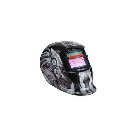 Casque de Soudure Automatique - Masque de Soudure avec 2 Lentilles et 2 Capteurs de filtre à ombre réglables DIN9-13 pour le soudage à l'arc de MIG TIG MAG [Classe énergétique A+++]