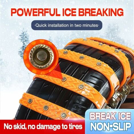 Chaussettes Voiture pour La Neige, Chaussette Neige Voiture Universelles, Chaînes à Neige Auto, Voiture Pneu Ceinture Anti Dérapant Réglables, Accessoire pour Camion SUV Sécurité Hiver (10Pcs)