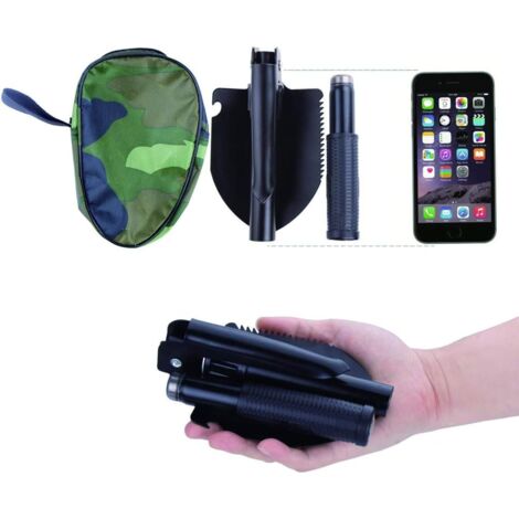 Pelle Pliante En Acier Inoxydable Avec Fourreau, Pelle De Survie En