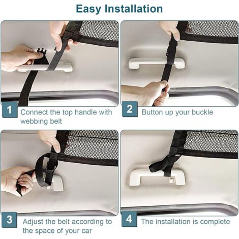 Filet De Rangement Pour Coffre Voiture - 2 Pièces 28x45cm - Élastique, Nylon Polyester - Pour SUV, Van