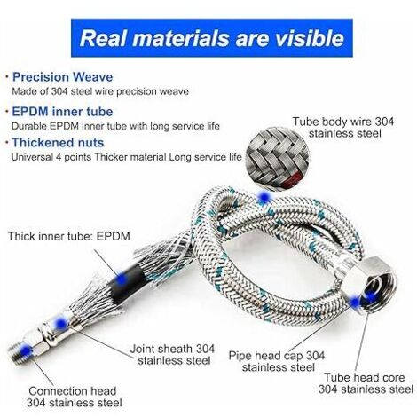 Tube Flexible Col De Cygne Métallique M10 - Longueur 12 Cm, Diamètre 10 Mm - Lot De 2 Pour Bricolage, Support Micro Ou Antenne - 12