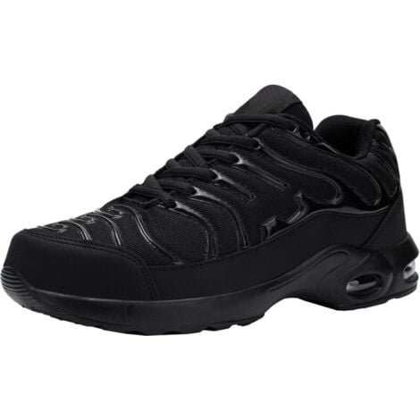 Baskets de Sécurité Femme Chaussure de Securite Légères S1 Confortable Chaussures de Travail à Embout Acier noir 40