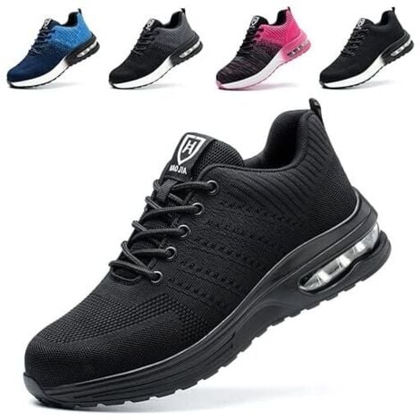 Chaussures de Sécurité Hommes Femmes Legere Confortable Antidérapant Basket securite，40
