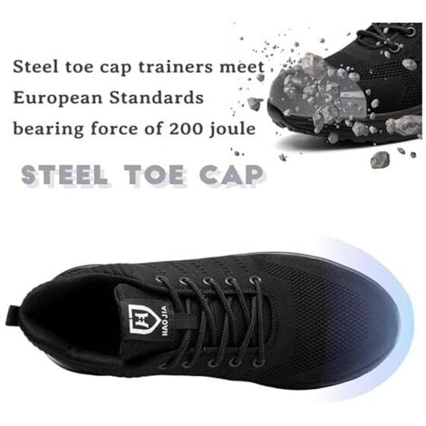 Chaussures de Sécurité Hommes Femmes Legere Confortable Antidérapant Basket securite，40