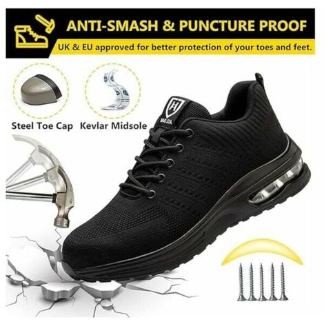 Chaussures De Sécurité Hommes/Femmes - Baskets Antidérapantes Avec Embout Acier