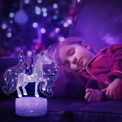 Système Solaire Veilleuse 3D Pour Enfants, Cadeau D'espace, Lampe 3D