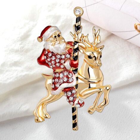 Broches De Noël à LED Clignotantes - Lot De 2 Épingles Lumineuses Festives Pour Enfants Et Adultes, Badges Noël Magiques