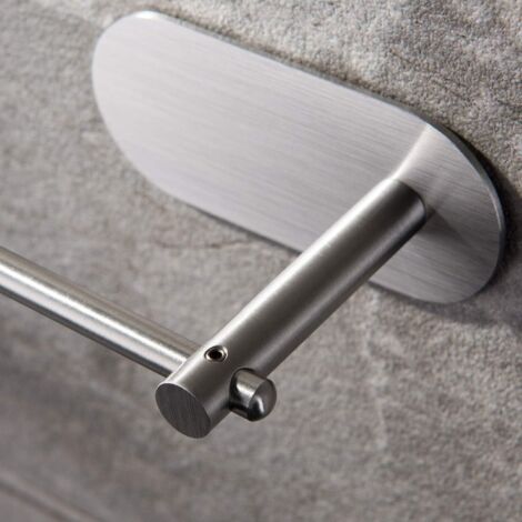 Anneau Serviette Salle Bain Sayayo SAYAYO Porte-Serviettes 40cm Adhésif - Acier Inox Brossé - Sans Perçage Pour Salle De Bain/Cuisine Accessoire Salle De Bain Adhésif