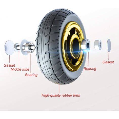 Roues Universelles De 1/2 Pouce 25-50 Mm Avec Vis, Roue Pivotante Robuste, Roulettes En Caoutchouc Pour Meubles, Table, Chariot, Berceau (taille