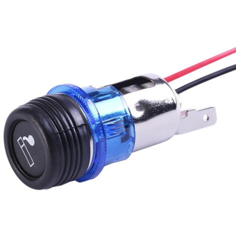 Allume-cigare prise encastrée 12V-24V bleu