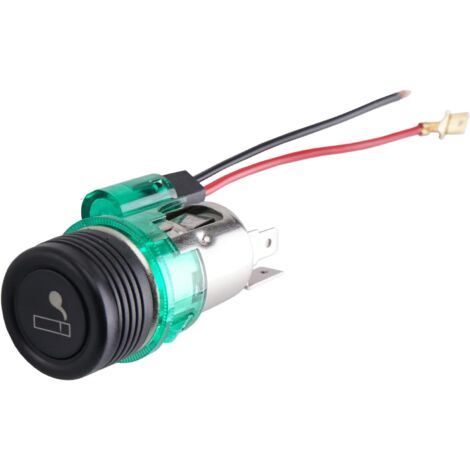 Allume-cigare prise encastrée 12V-24V vert