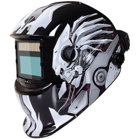 Casque de soudage automatique casque de soudage avec 2 lentilles et 2 capteurs de filtre dimmable din9 13 pour soudage à l'arc MIG TIG MAG