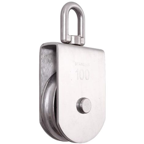 4 Poulies Murales En Acier Inoxydable Silencieuses - Capacité 176 Lbs, Pour Cordes Jusqu'à 6 Mm, Bricolage !