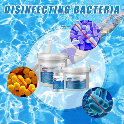 Clarifiant Désinfectant en Pastilles de Chlore pour Piscines Spa 1 Seau