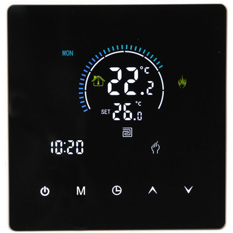 Thermostat Pour Chaudière à Eau - Gamme 0-90°C, Capillaire 1000 Mm Avec Bouton Et Lunette 42 Mm