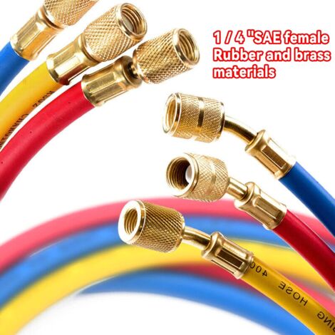 Jeu De Tuyaux De Charge Pour Climatisation/réfrigération FIPUX - 4,9 Pieds - Haute Pression 600/3000 PSI