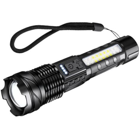 Lampe Torche Led Xhp100 Rechargeable De 90000 Lumens, Superpuissance