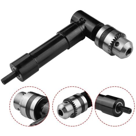 Adaptateur Perceuse Angle Droit 90° Gueenky - Pour Forets 1-10 Mm, Tige Hexagonale 8 Mm - Perçage Dans Les Espaces étroits