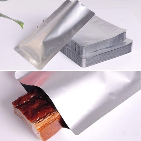 Sachets Mylar Scellables 200pcs - Alimentaire Vacuum Ou Scellage Chaud - Taille 7x10cm Bleu