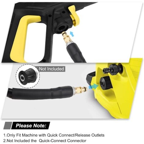 Tuyau pour Nettoyeur Haute Pression Karcher K2 K3 K4 K5 K6 K7 - 10m - Flexible Quick Connect avec Embouts en Laiton