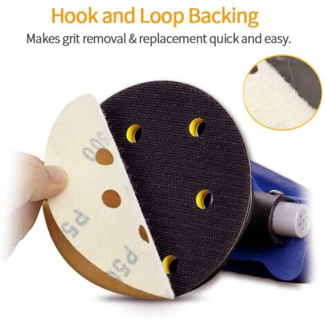 Lot De 100 Disques Abrasifs De 7,6 Cm, Grain 150 Auto