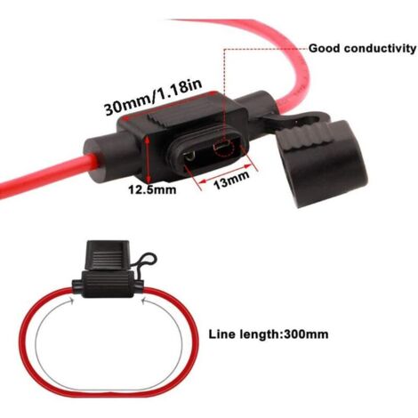 Mini Fusible Dashcam Voiture Kit Porte-fusible Mini Lame 12-24V - 4 Pièces Avec 6 Fusibles Et Extracteur (Voiture, Camion, SUV) Porte Fusible 12v Etanche Fusible Voiture Mini