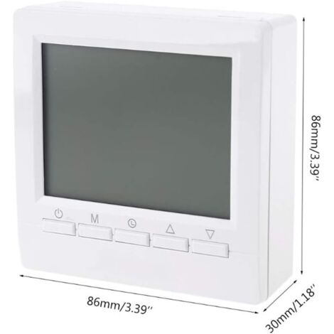 Thermostat mural intelligent avec écran LCD pour chauffage au sol-Rétroéclairage bleu