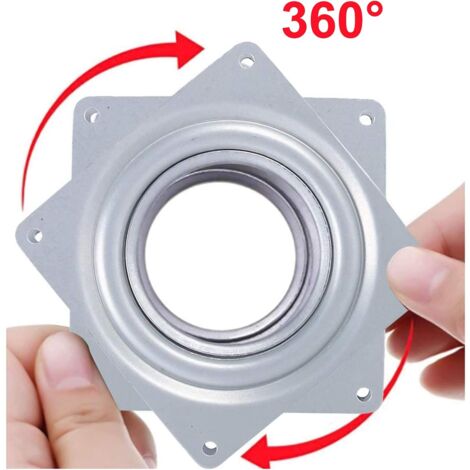 Lot De 4 Plateaux Tournants Galvanisés 3 Pouces - Rotation 360° Pour Meubles, Sièges, Tables