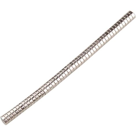 Aimants Néodyme Ultra Puissants - Lot De 10 - Ø 8 X 3 Mm - Nickelés - Pour Frigo, Tableau, Bricolage