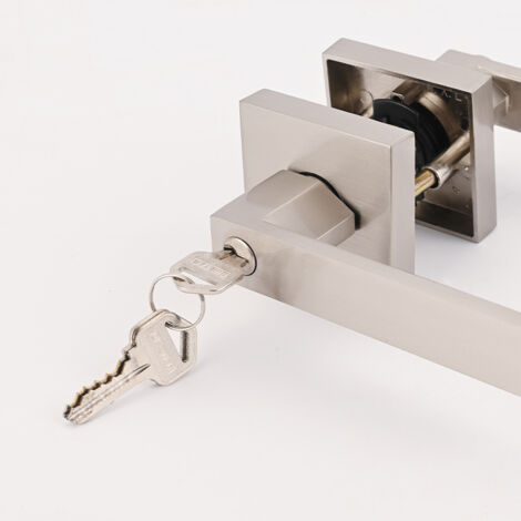 Serrure Encastrée à Poignée En T Acier Inoxydable - Avec 2 Clés, Pour Boîte à Outils, Camion, Armoire