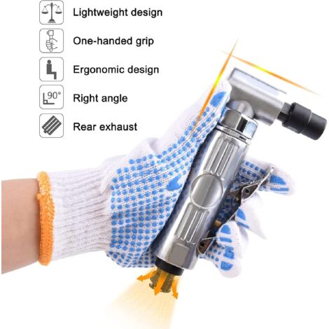 Ensemble De Meulage Pneumatique Avec Meuleuse Pneumatique à Angle Droit