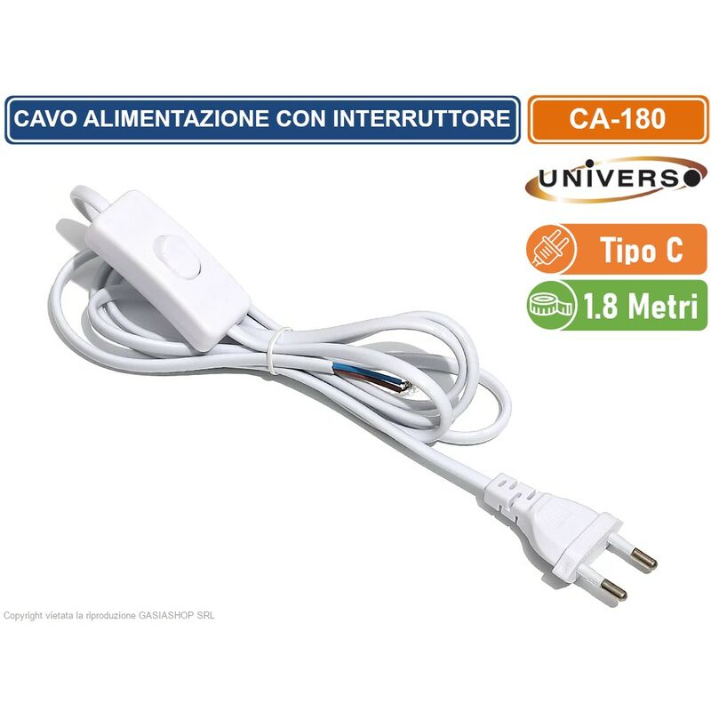 Pulsante Di Alimentazione Esterno Per PC Con LED Bianco - Interruttore Metallico 16mm, Cavo 60cm, Lega Di Alluminio Nichelato