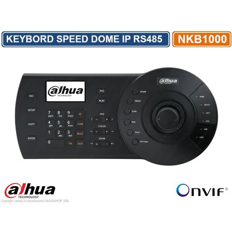 DAHUA NKB1000 CONTROLLER KEYBOARD PTZ PER TELECAMERE SPEED DOME IP RS485