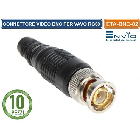 10 Connettori F Maschio Coassiali 50 Ohm - Per Cavi RG58, RG142, RG400, LMR200, Crimpatura - Foto 5