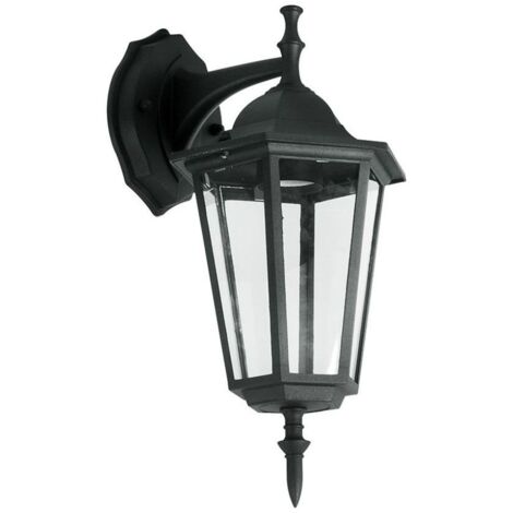 Lanterna da parete per esterni Faretto da terrazza Lampada da terra ALU vetro nero V-TAC 7068