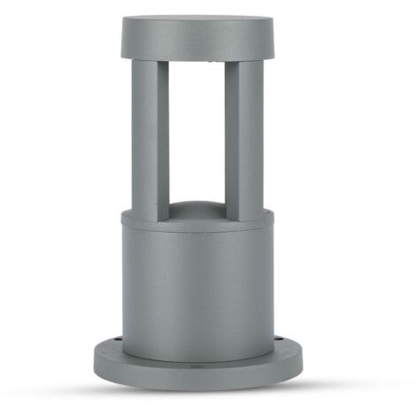 V-TAC VT-830 LAMPADA LED DA GIARDINO CON FISSAGGIO A TERRA 10W COLORE GRIGIO IP65 - SKU 8319 / 8320 / 8321 DA ESTERNO IP65 - Colore Luce: Bianco Naturale