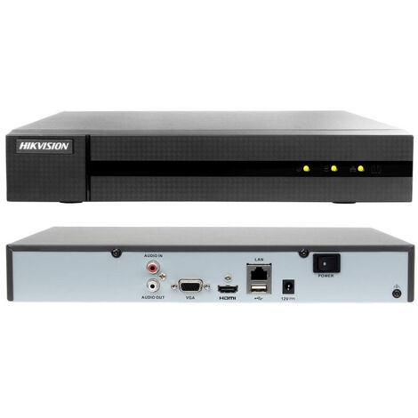 HIKVISION HWN-4104MH HIWATCH SERIES NVR 4K HD 4CH@8MPX H.265+ 80MBPS P2P ONVIF - Capacità Hard Disk: Nessun Hard Disk (1/9)