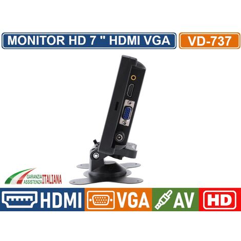 Monitor LCD 7 Pollici CursOnline - HDMI, RCA, VGA | Per Auto, Sorveglianza, PC | Con Telecomando - Foto 10