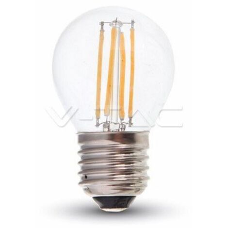 V-TAC VT-1980 Lampadina LED E27 4W G45 Filamento Bianco naturale - 4000K